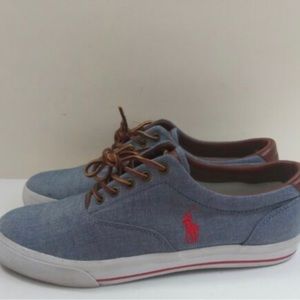 Denim polo shoes, size 12